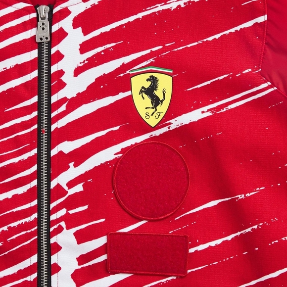 NWT PUMA x Scuderia Ferrari x Joshua Vides Red Rosso Corsa F1 Race Jacket XXL - Picture 6 of 13